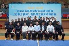 河南省太极拳健身大赛印象太极杯温县第三届武术锦标赛